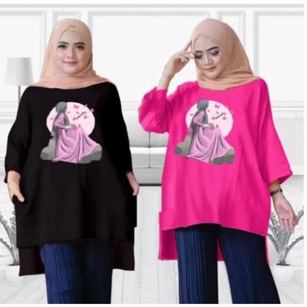 FC - TUNIK BASIC OVERSIZE WANITA HIJAB'S VARIASI 0380 DTF