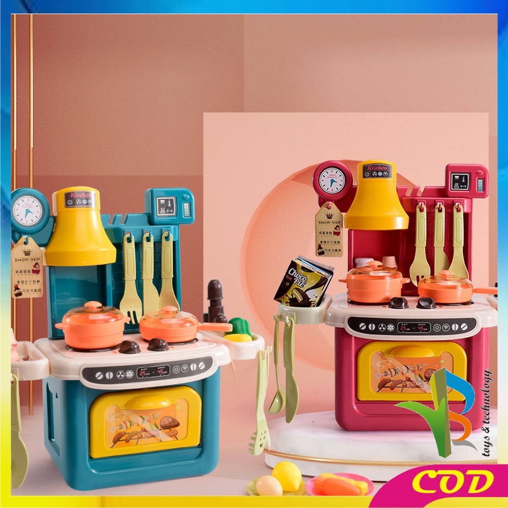 RB-M260 Mainan Anak Kitchen Set Mini Isi 36PCS Mainan Anak Perempuan Masak Masakan Lengkap Kitchenware 8038