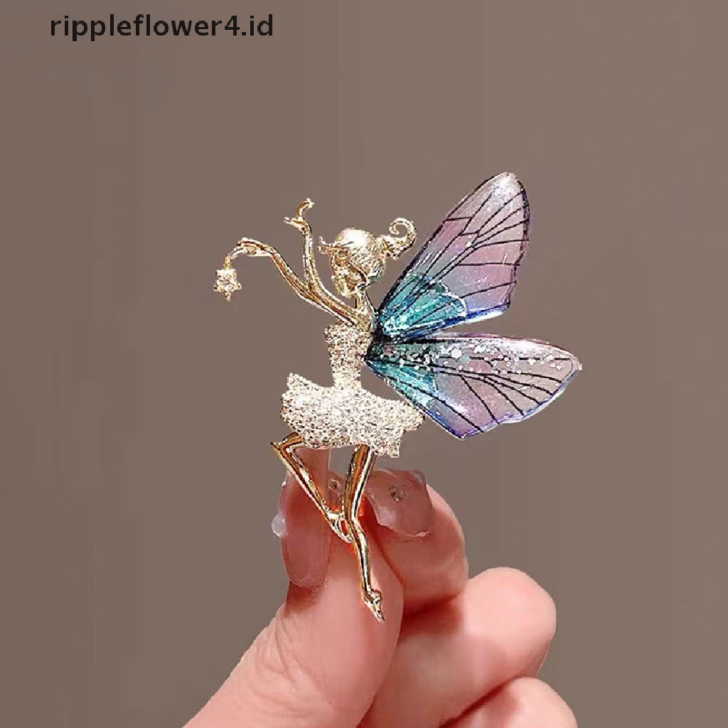 {rippleflower4.id} Kupu-kupu Peri Bros Fashion Kreatif Aksesoris Pakaian Pin Indah Butterfly Fairy Pin Untuk Wanita Pakaian Syal Klip Kerah Manset Pin Perhiasan Hadiah Bagus