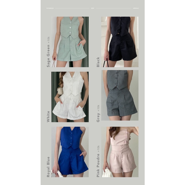 Maddie HW Shorts —— Ocha Wear | Celana Pendek Premium Wanita | Basic Shorts Comfy High Waist