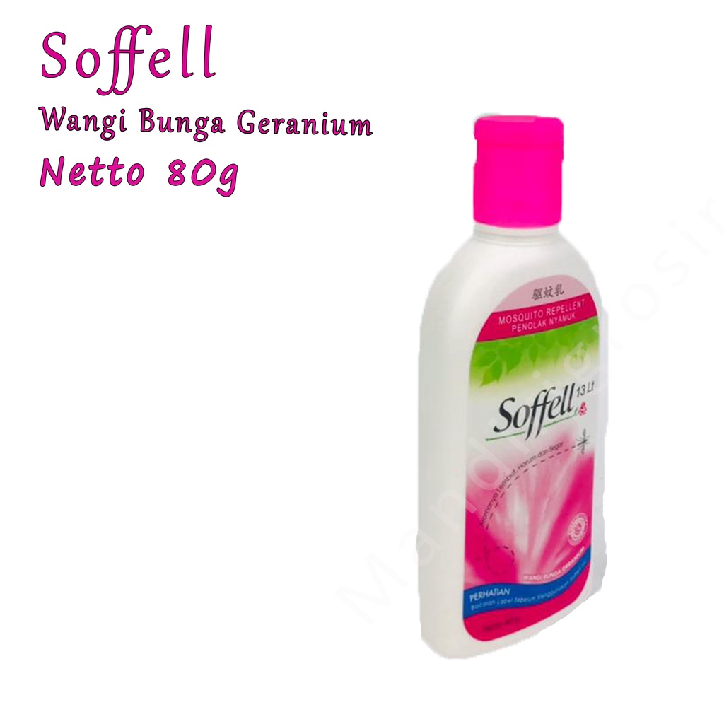 Lotion anti nyamuk * Soffell * Jeruk * Bunga Geranium * 80ml