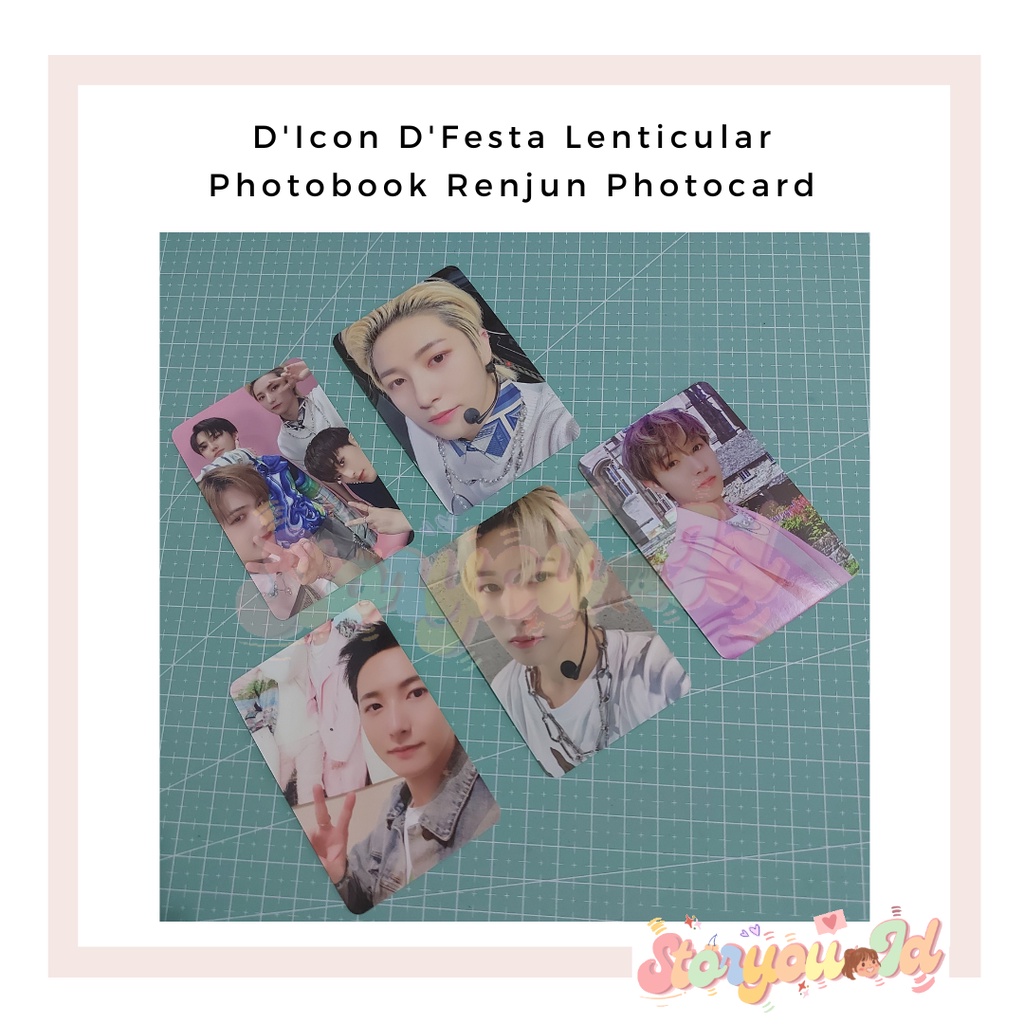 Photocard D'Icon D'Festa Lenticular Photobook Renjun -  Dicon Dfesta Lenticular PB Photobook NCT Dre