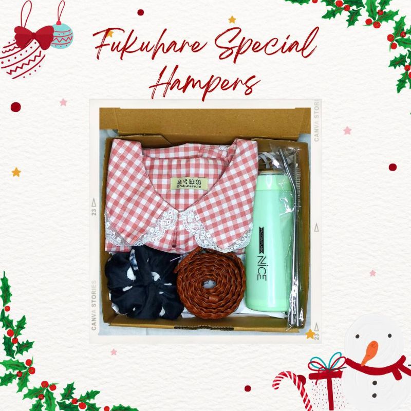 

Hampers Kado Hadiah Lebaran Natal Tahun Baru Ulang Tahun Murah dengan Blouse Pink Momoko Blouse by Fukuhare