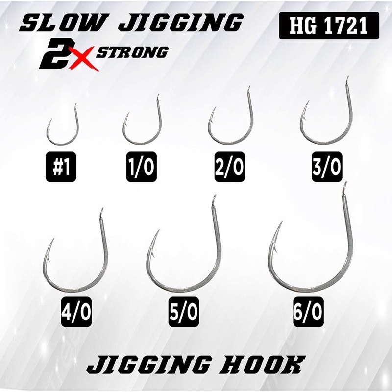 SLOW JIGGING HOOK HG1721  1 PCS