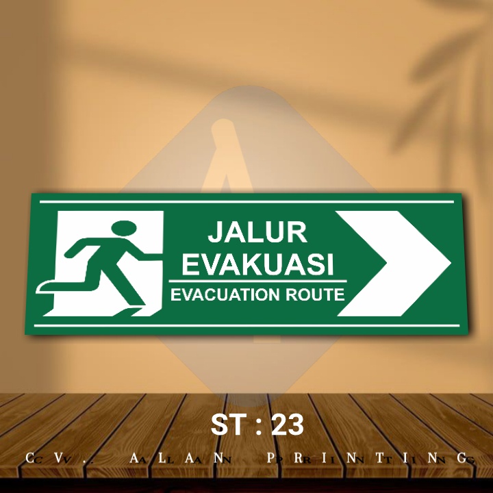 STIKER J4LUR EV4KUASI VINYL ANTI AIR aks