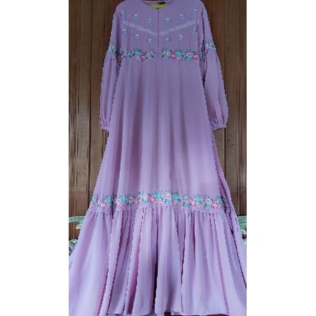 gamis ceruty bordir (bukan tempelan)