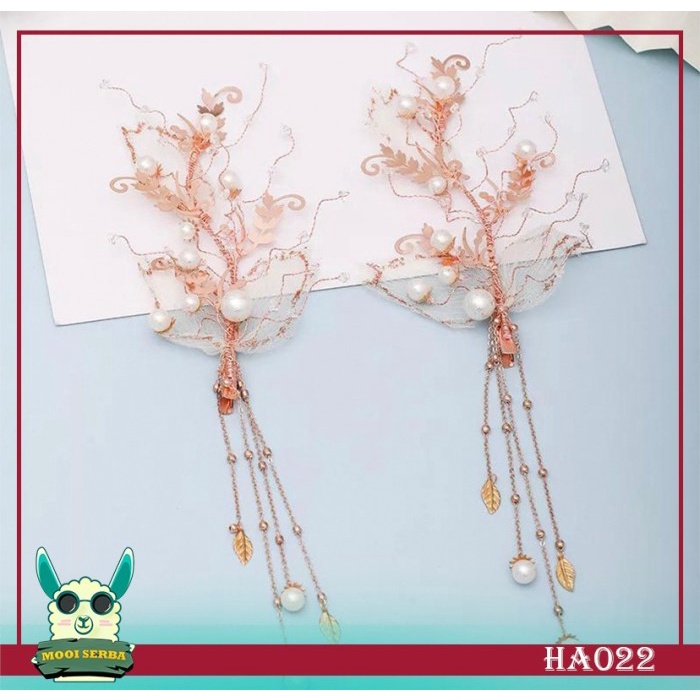 BRIDE WEDDING HAIR ACCESSORIES / HAIRPIECE / EARPIECE - HA022
