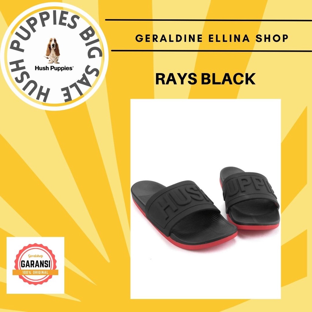 Sandal slide Hush Puppies pria sale 100% original store seri RAYS