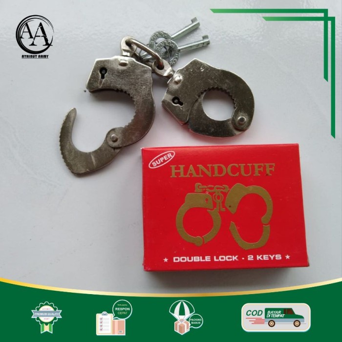 BORGOL JARI POLRI SECURITY SATPAM BORGOL JEMPOL HANDCUFF - Borgol jari Kecek jari