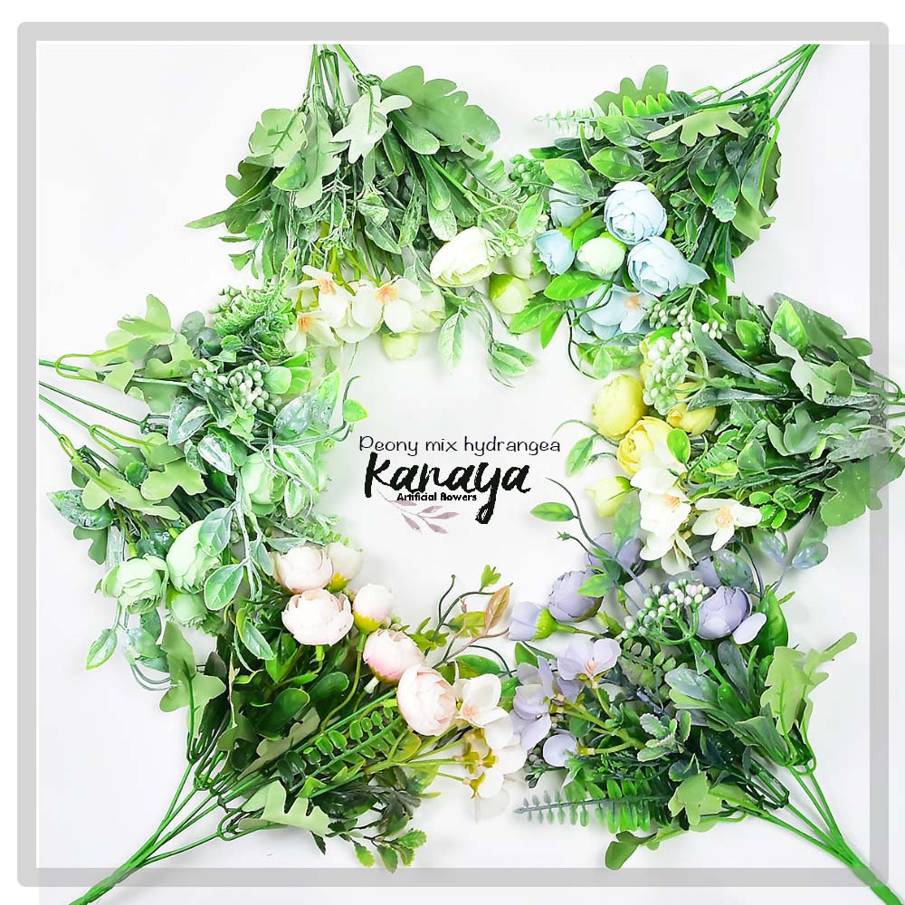 Bunga artifisial/bunga dekorasi hantaran/bunga plastik ranunculus