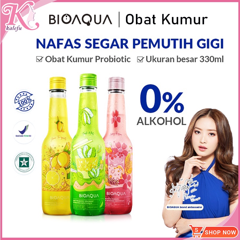 Jual BIOAQUA Mouthwash Obat Kumur Probiotic Fragrant 330ml Refreshing