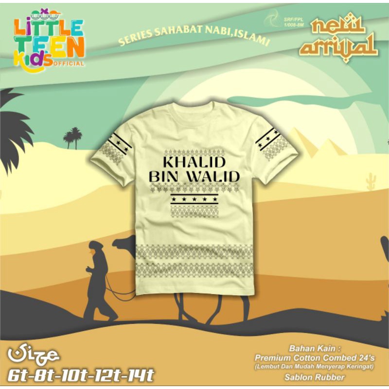 KAOS SERIES SAHABAT NABI&amp; EDISI MUSLIM LITTLE TEEN KIDS OFFICIAL SIZE 6-14 t