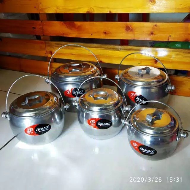 """] Panci Priuk Jawa isi 5 - Panci set 5