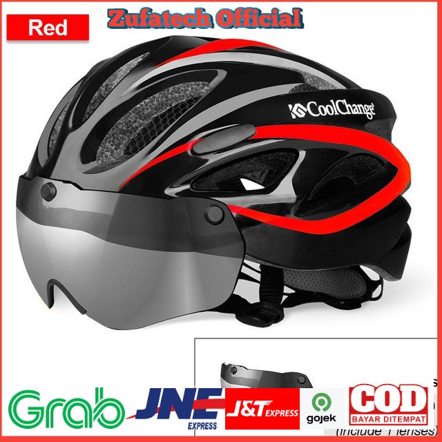 CoolChange Helm Sepeda EPS Windproof Lens - 19020 - Black