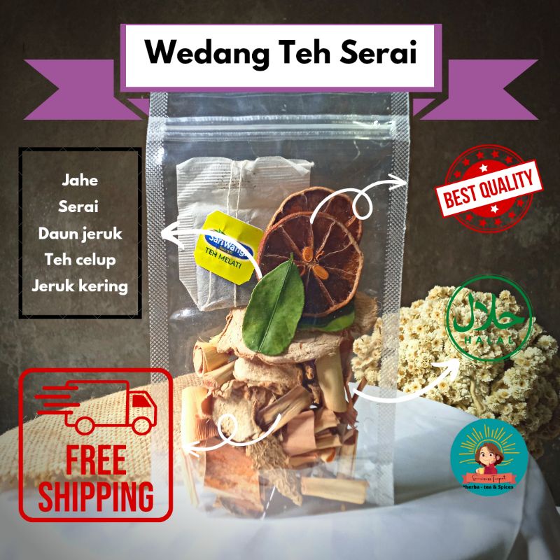 

Wedang Teh Serai Spesial - Ramuan Jsr - Organik - Herbal Alami - Minuman Rempah Menyehatkan By Sunrisess Teapot