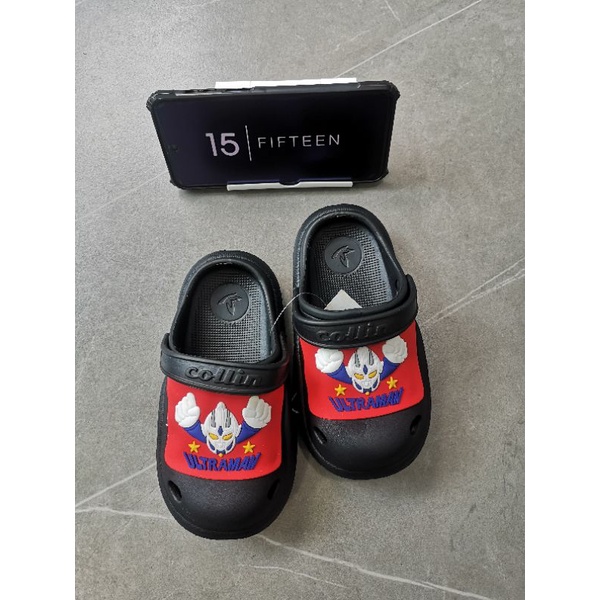 15 SHOP --- NEW ! ! SIZE:18-29 Sandal Sendal Anak Laki Laki Usia 0-4 Tahun Ultraman Bahan Eva Karet 6136-H