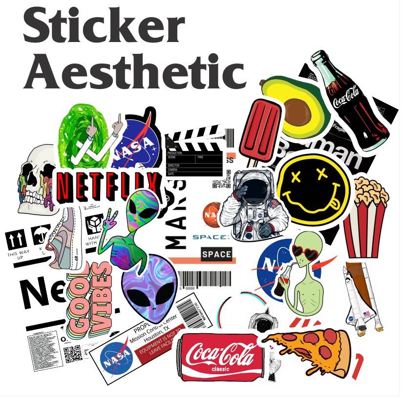 

ㄳ [Promo Termurah] Sticker Aesthetic Ukuran A5 /Pack ㊌