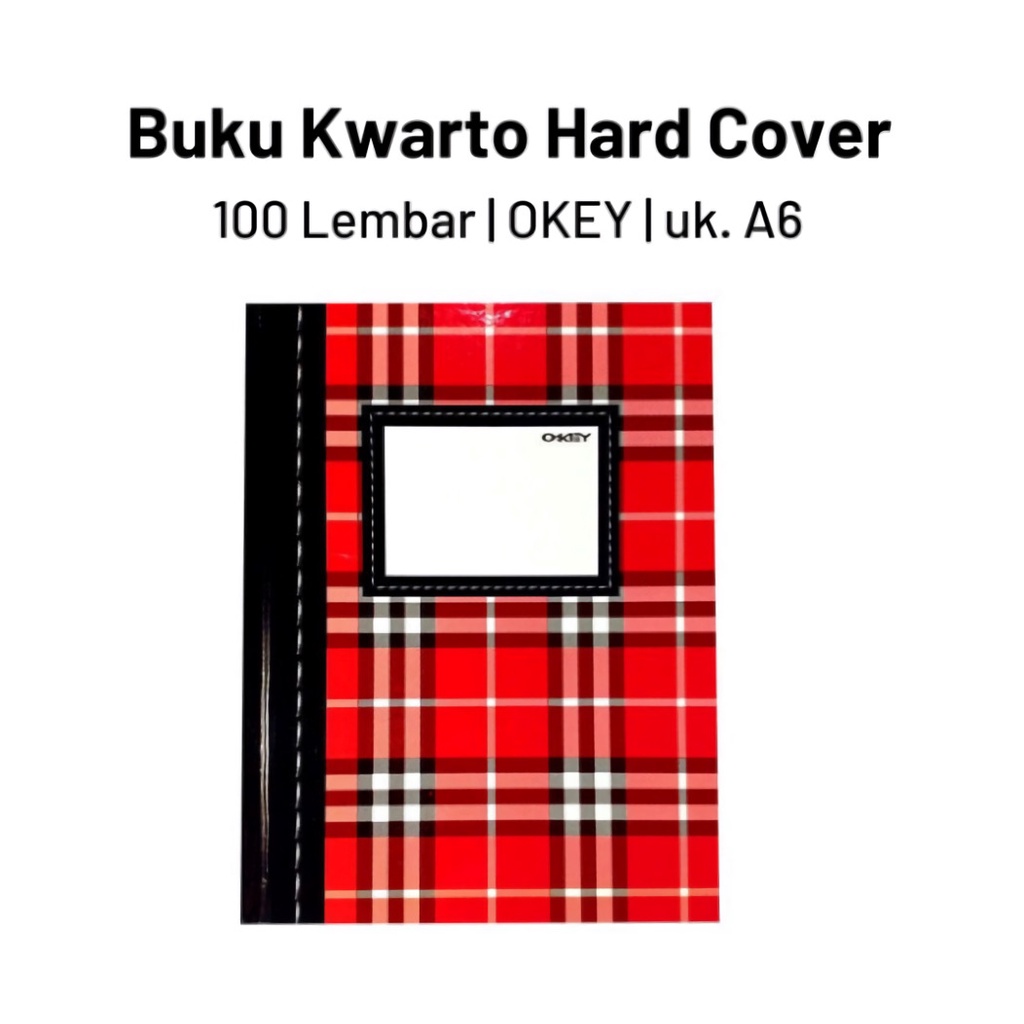 

Buku Quarto (kecil) Okey / Buku Akuntansi Hard Cover Isi 100 Lembar