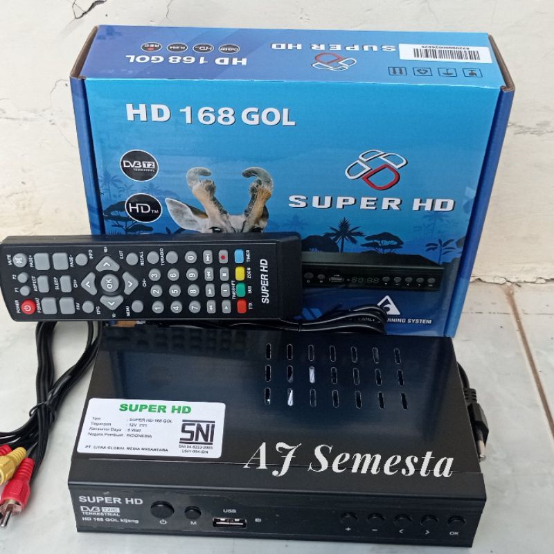 Set Top Box TV Digital DVB T2 Super HD 168 GOL KIJANG FREE BUBLE WRAP