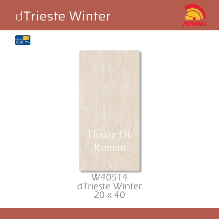 ROMAN KERAMIK DTRIESTE WINTER 20X40 W40514 (ROMAN HOUSE OF ROMAN)