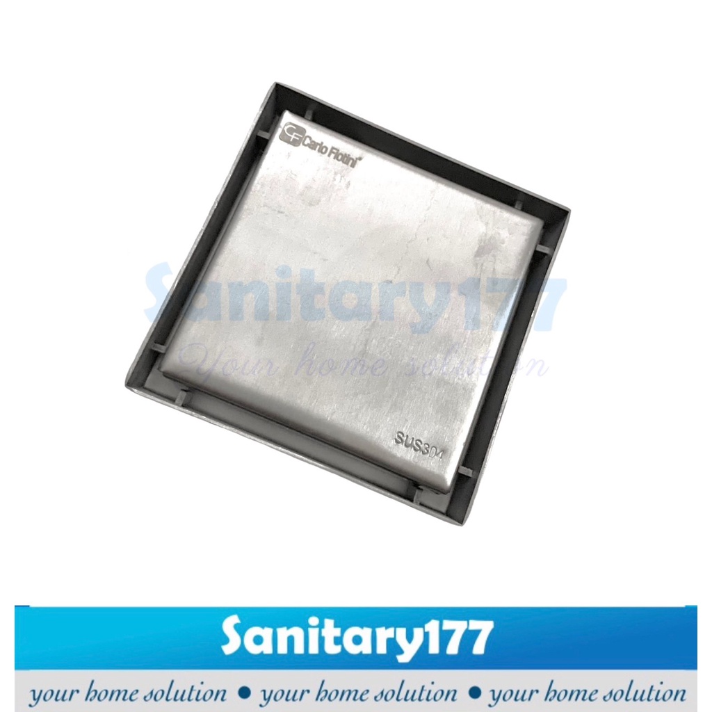 Smart Floor Drain Stainless 304  T91 uk 10x10cm - Saringan air Got kamar mandi smart tile stenlis Murah isi keramik tile drainer pembuangan air anti bau kecoa tikus/G33