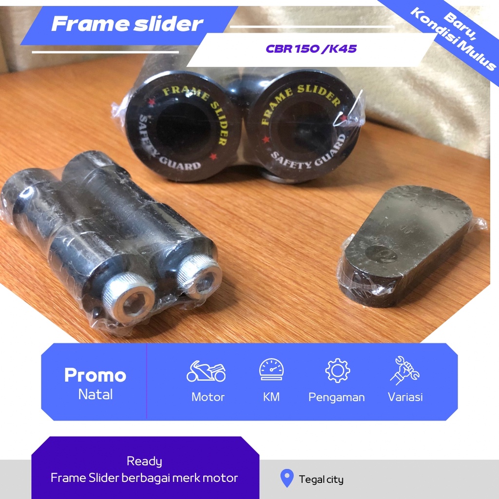 Frame Slider Cb 150R Dan CBR 150 lokal / CBR 150 K45 / All new CBR 2021 / K45R/K45N