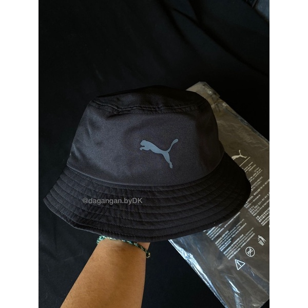 Topi Bucket Hat Puma Original 100% Full Black (Limited)