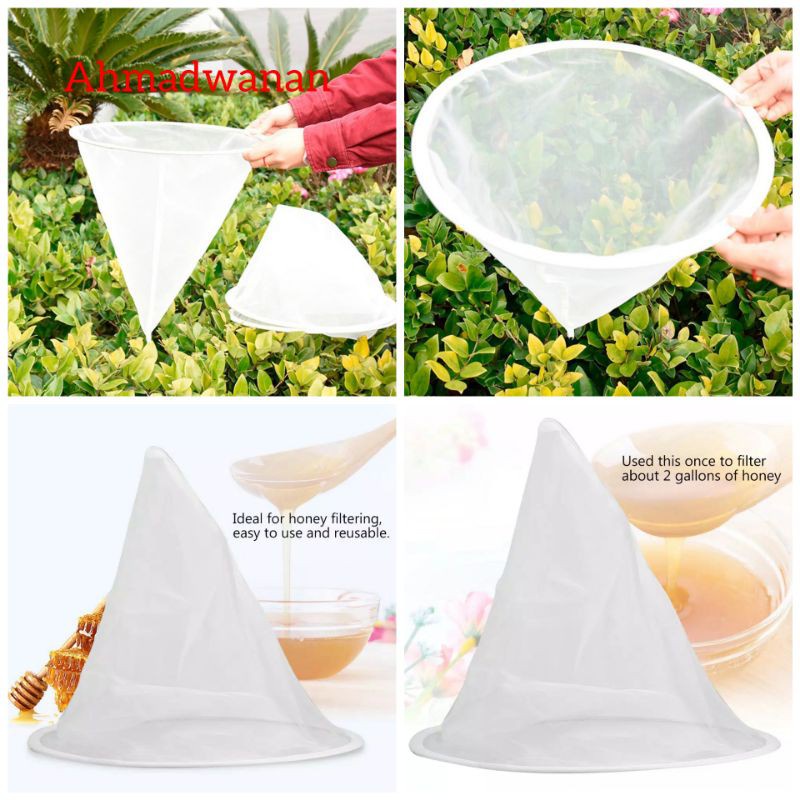 Saringan Madu Jaring Kecil Bahan Nilon Warna Putih Kacang Kedelai Ampas Susu Kacang Alat Ternak Lebah warna putih oroginal nylonBeekeeping Beekeeper Rumah Tangga Mesh Penyaring Kotoran Klanceng Kelulut Trigona Teuweul Itama Sarawakensis levi Kelo Kelo Ori