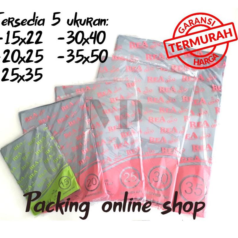 ㊋ Plastik HD Tanpa Plong 25x35 REA Kantong Kresek Packing Online Shop Shopping Bag Tebal Silver BIG SALES 3190 ☽