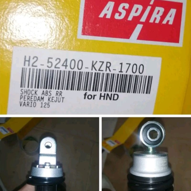 shok shock shokbreker belakang vario 125 original aspira