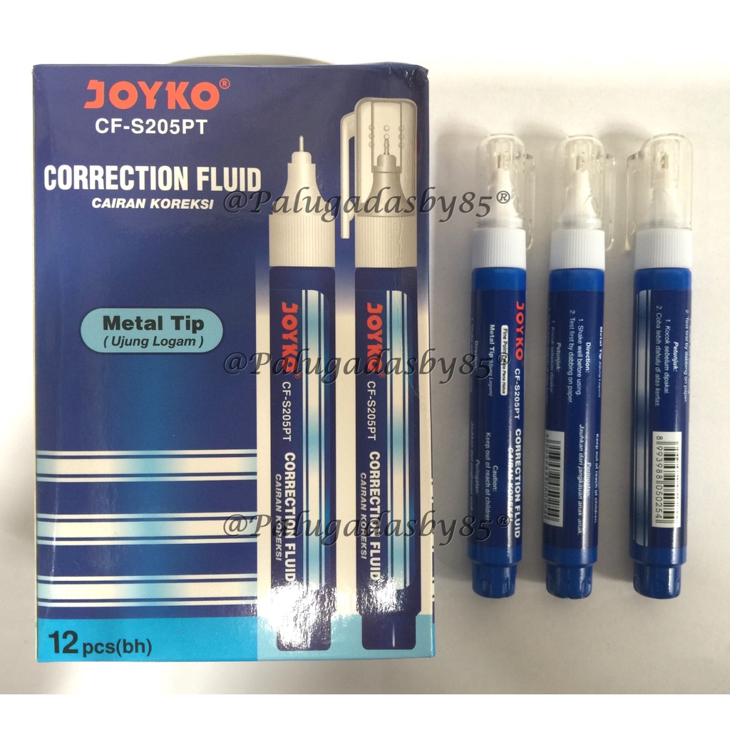 

(1 Biji) GROSIR Correction Fluid JOYKO CF-S205PT / Correction Fluid Cairan Koreksi Penghapus Cair Joyko CF-S205PT / Tipe X Joyko CF-S205PT / Joyko CF S205PT / Joyko CFS205PT / Joyko CF-205