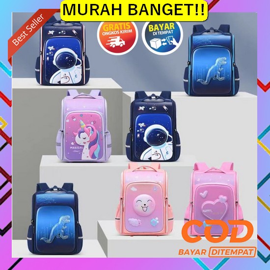 Promo Tas Ransel Sekolah Import Anak Sd Perempuan Asli Cantik/Anti Air Mikado - Bk143 Tas Sekolah Ta
