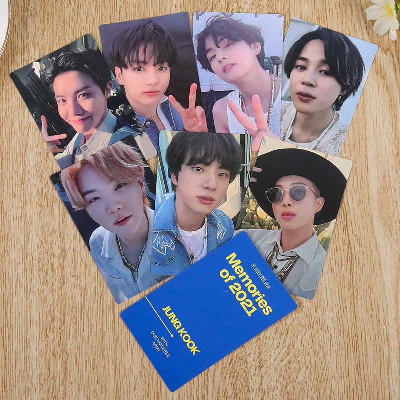 7pcs KPOP Korea Idol PROOF Photocard Collectors Edition Kenangan 2021kartu LOMO Album JUNGKOOK JIMIN J-HOPE Stok Tersedia New Arrival LY