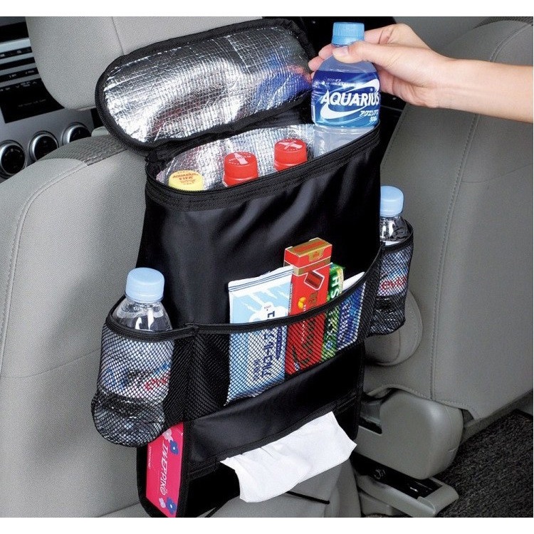 KAWOSEN Tas Pendingin Kursi Mobil Back Seat Storage Bag Oxford 9L - Black - OMRS64BK