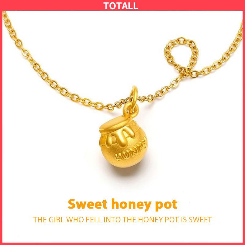 COD Kalung Winnie-the-Pooh Alloy Bahan Kartun Lucu Korea Gaya Aksesori Fashion-Totall