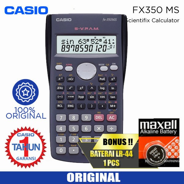 

TERUJI CASIO Scientifik FX-350 MS