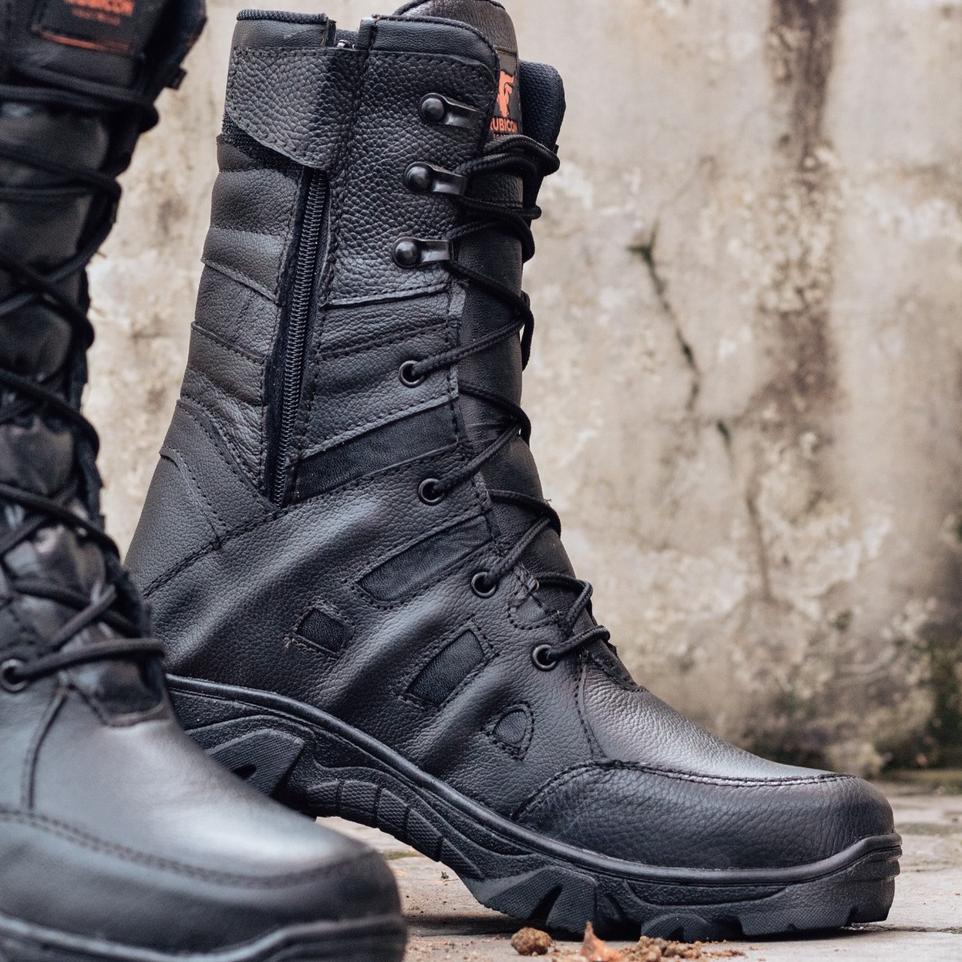 Paling Diminati SEPATU PDL NINJA SWAT RUBTRACK RUBICON TACTICAL BOOTS KULIT ASLI PROYEK KERJA SAFETY