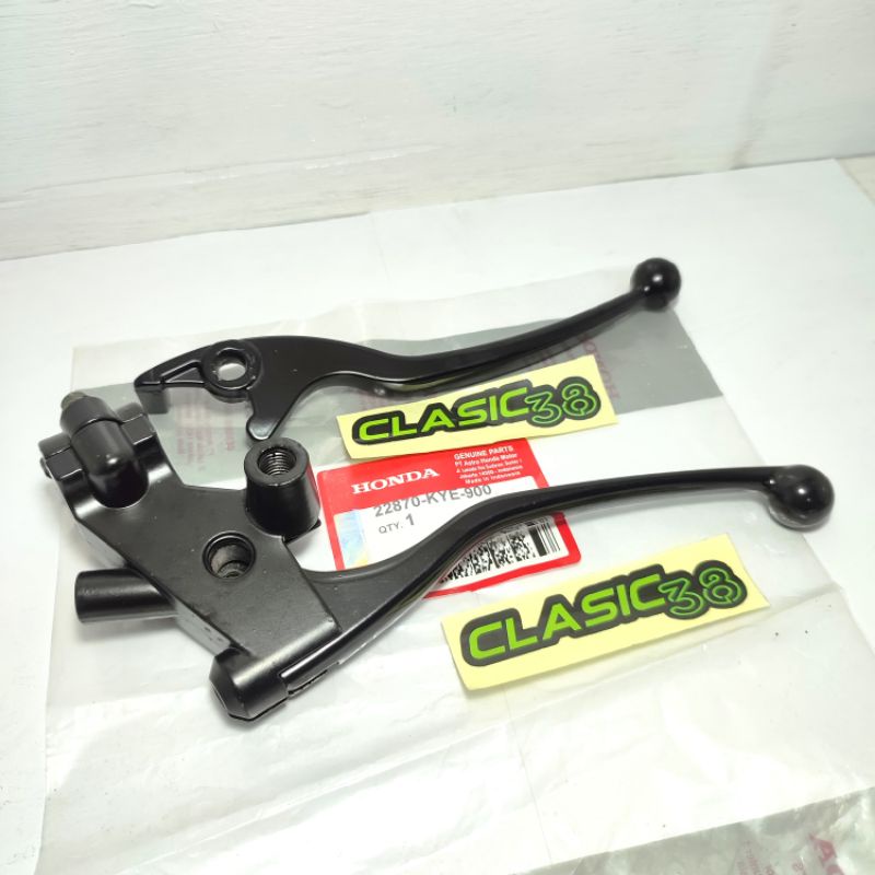 dudukan handel kopling Tiger + handel set kiri kanan dudukan spion kiri Megapro Tiger Revo Tiger lam