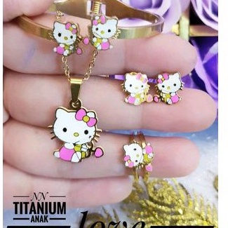 Set Perhiasan Titanium Anak Perempuan 1215h