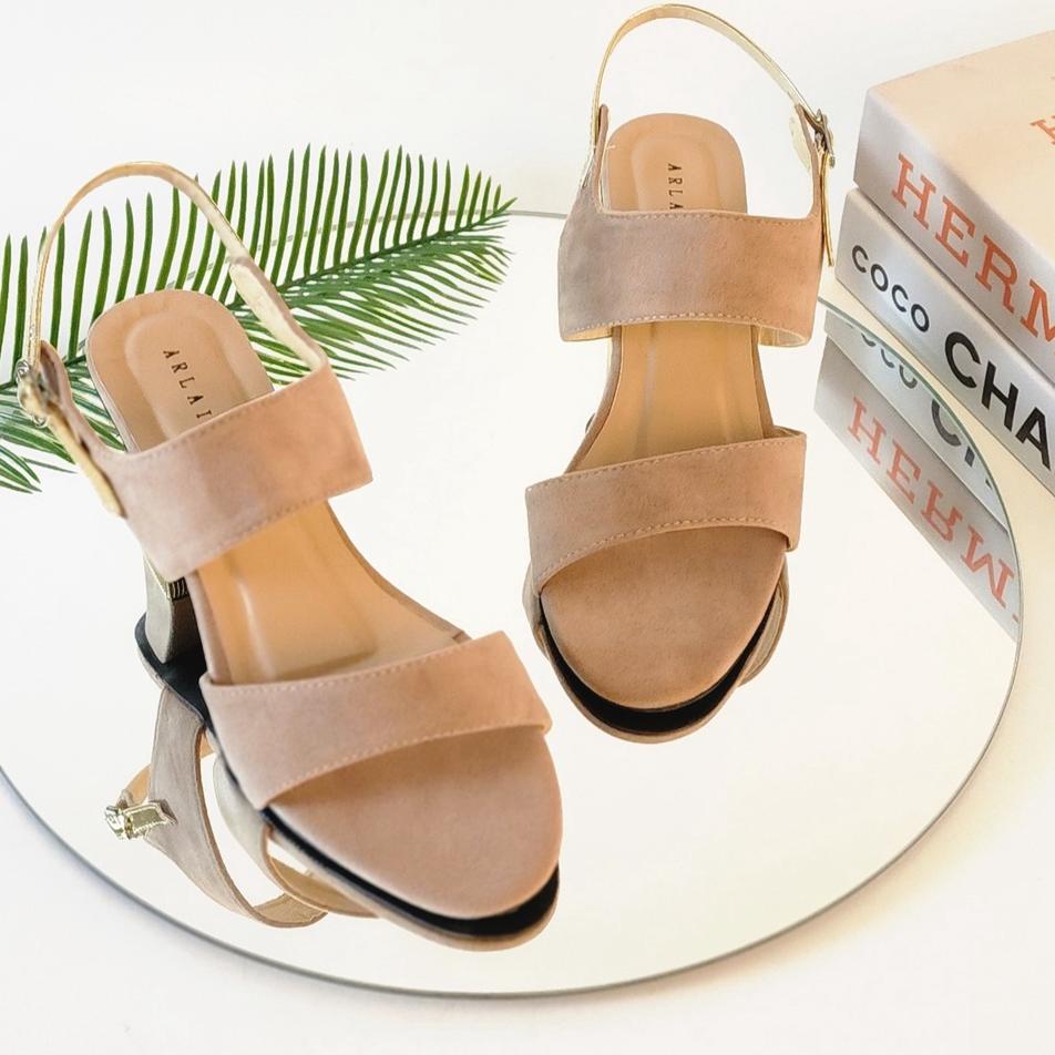Terbaik Arlaine - New Monaco Sandal Heels Wanita / Heels 7cm / Heels Kondangan / High Heels Wanita