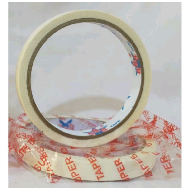 

masking tape / lakban kertas 24mm x 15yard 12mm x 15yard