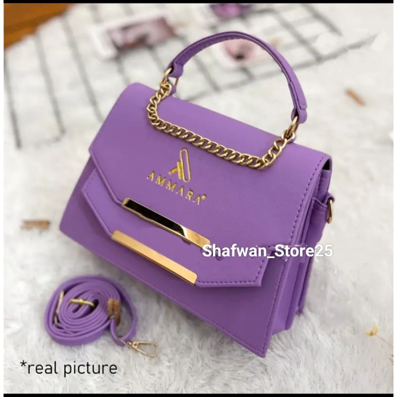 Tas Slempang Wanita AMMARA Full ACC Terlaris//Fashion Wanita//Fashion Kekinian//