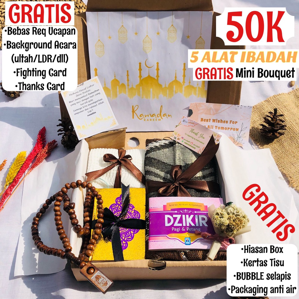 KADO ULTAH SPESIAL IBADAH  / Hampers Hadiah wisuda kado wedding pernikahan gift box parcel termurah hampers alat sholat hadiah hari kasih sayang romantis valentine day Ramadhan eid mubarak hari raya islam idul fitri lebaran puasa