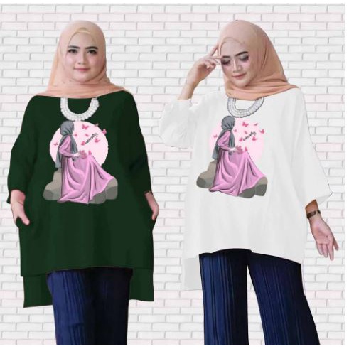 FC - TUNIK BASIC OVERSIZE WANITA HIJAB'S VARIASI 0380 DTF