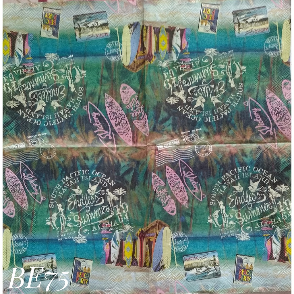 

Napkin Euro Beach BE75/ Tissue Decoupage