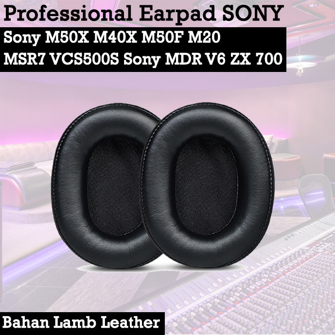 Earpad busa Sony M50x M40x SX1 M50xBT MSR7 Ear Cushion Headphone  Pengganti pad Headband VCS500S MDR V6 ZX700