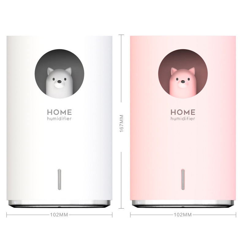 Holiven Cute Cat Humidifier 700ML Essential Oil Diffuser Aroma Terapi Pengharum Ruangan