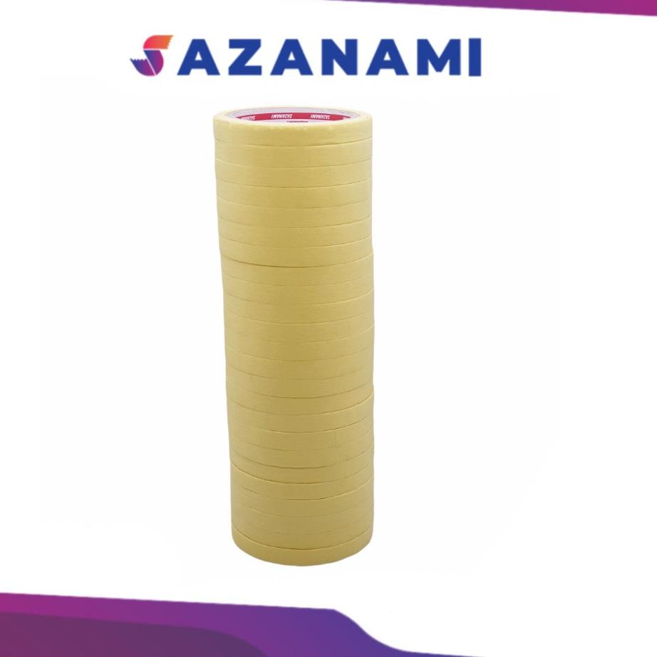 

Trend 1 PACK Lakban Kertas Masking Tape 1/2 Inch 12mm x 21m Sazanami isolasi ホ