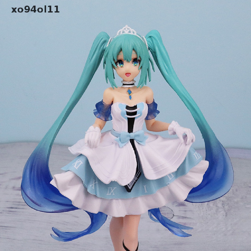 Patung Baju XO Anime Hatsune Miku Cute Kawaii Virtual Singer Miku Manga Statues Model OL