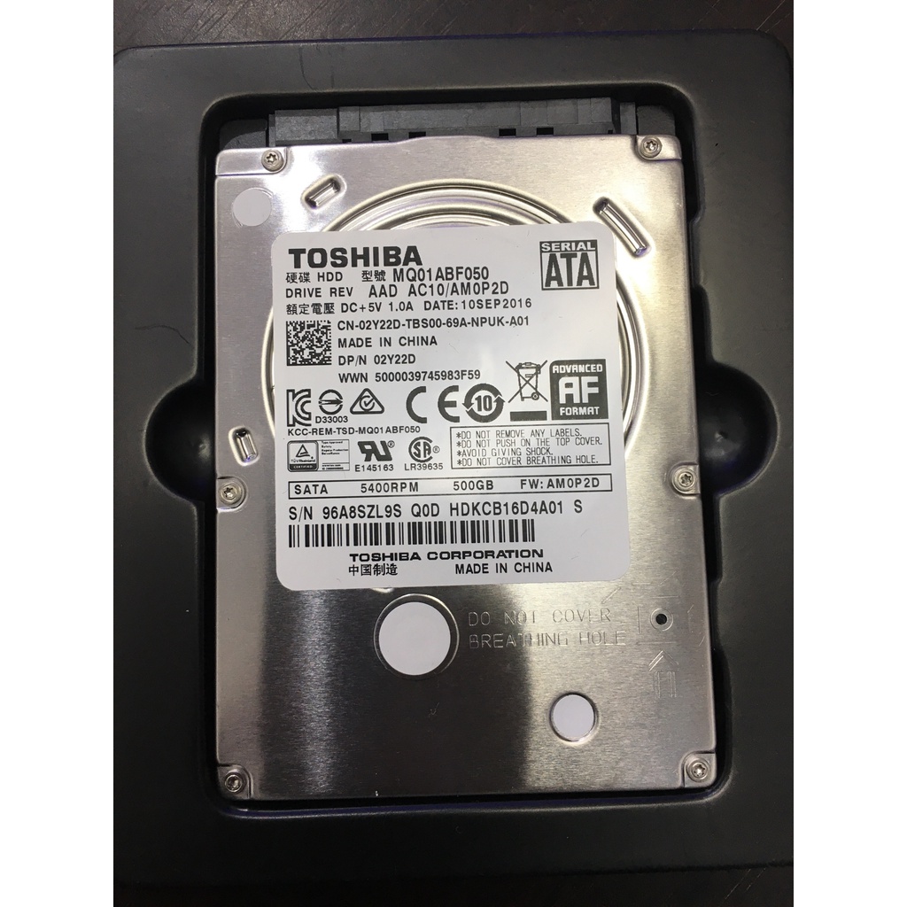 HDD INTERNAL LAPTOP 500GB TOSHIBA .